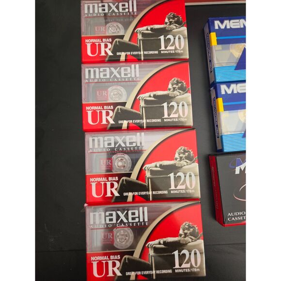 TDK Maxell Memorex Lot of 17 Blank Cassette Tapes Variety 120m 90m D90-NEW - Picture 8 of 8